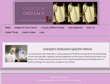 Tablet Screenshot of calicoandoldlace.com